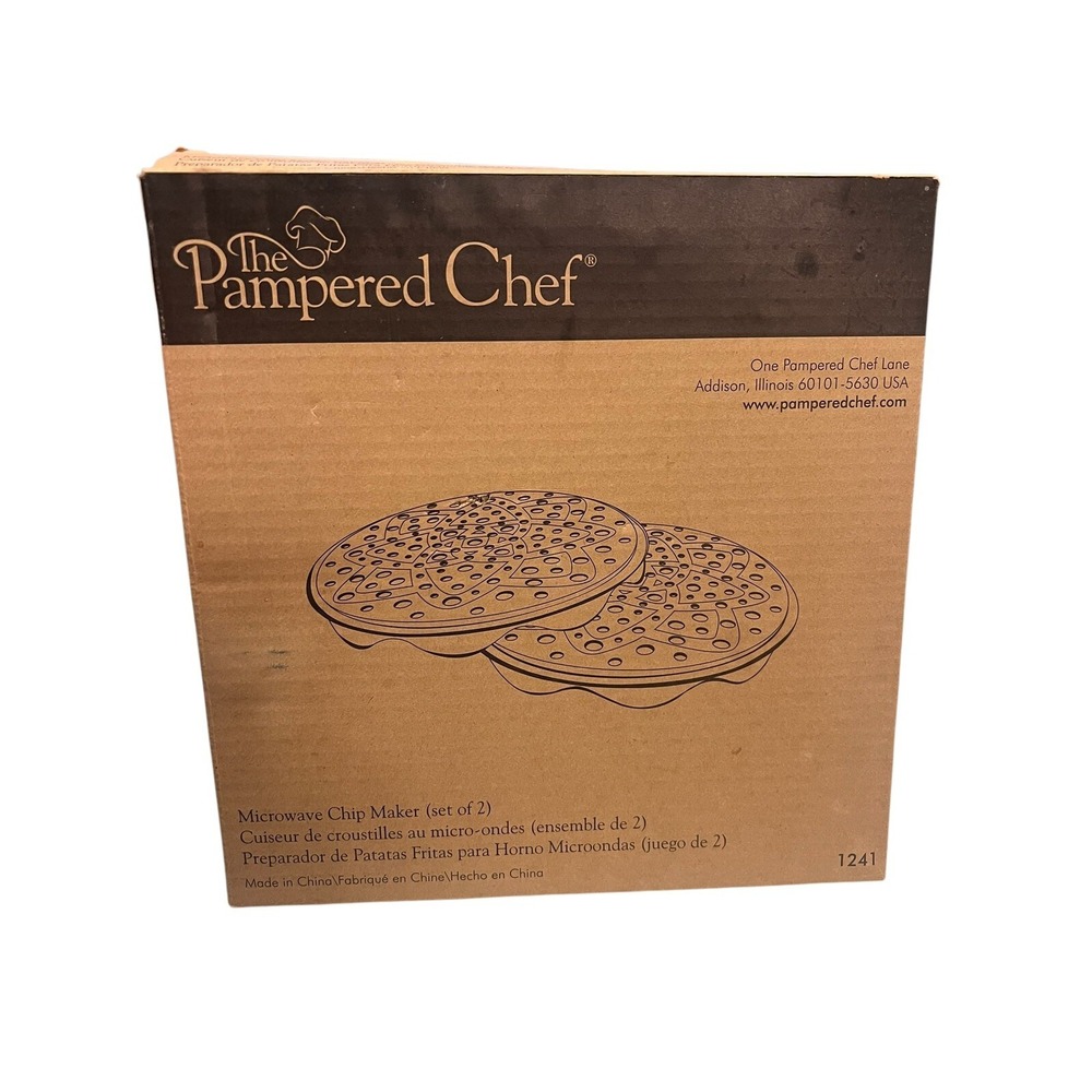 PAMPERED CHEF Microwave‎ Chip Maker (set of 2)